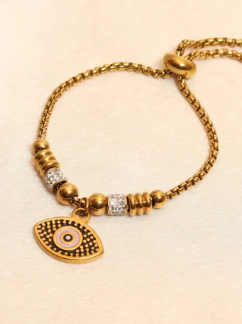 Pink And Black Evil Eye Slider